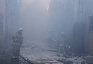 İstanbul’da Fabrika Yangını