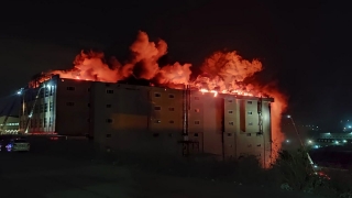 Hadımköy’de Fabrika Yangını