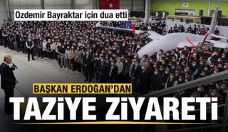 Cumhurbaşkanı Erdoğan’dan Baykar’a taziye ziyareti
