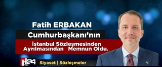 Erbakan İstanbul Sözleşmesinden Dolayı Cumhurbaşkanı’na Teşekkür ..