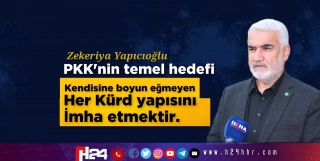 Yapıcıoğlu PKK’nin Temel Hedefini Açıkladı 