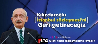 Kılıçdaroğlu İstanbul sözleşmesi’ni Geri Getireceğiz 