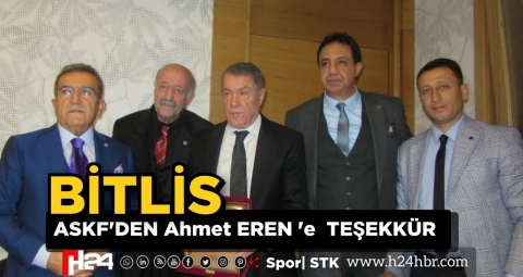 Bitlis ASKF’den Ahmet Eren’e Teşekkür 